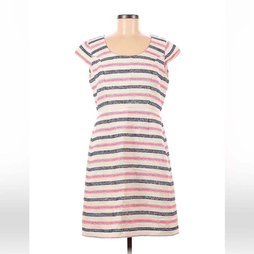 Blithe New York striped white, pink and blue dress, size 10
